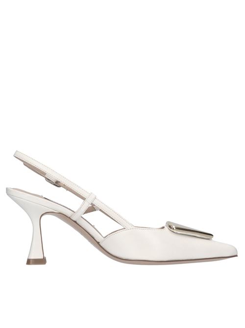 Décolleté slingback in pelle FRANCESCO SACCO | 6955 NAPPABIANCO